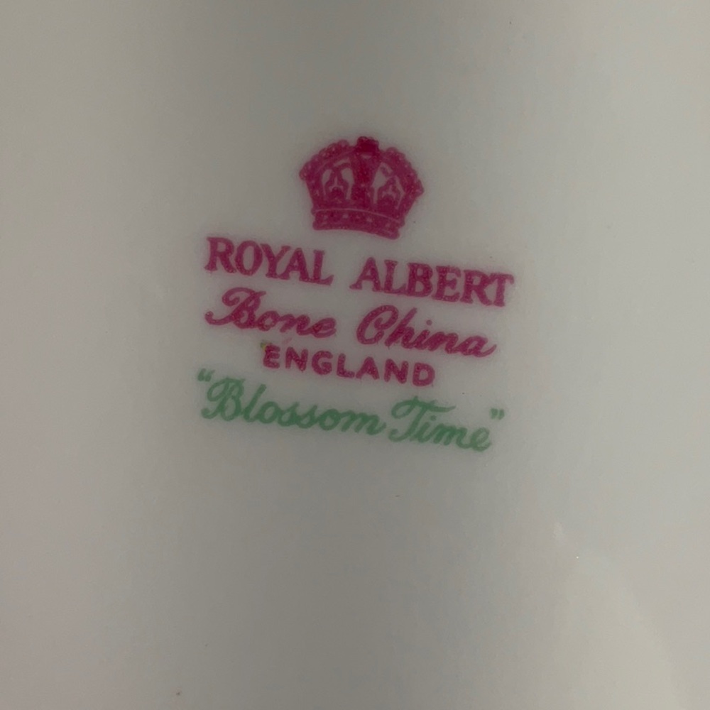 Royal Albert Blossom Time Teapot with Green and Pink Accents - Picture 13 of 16